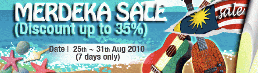 Merdeka Ukulele Sale